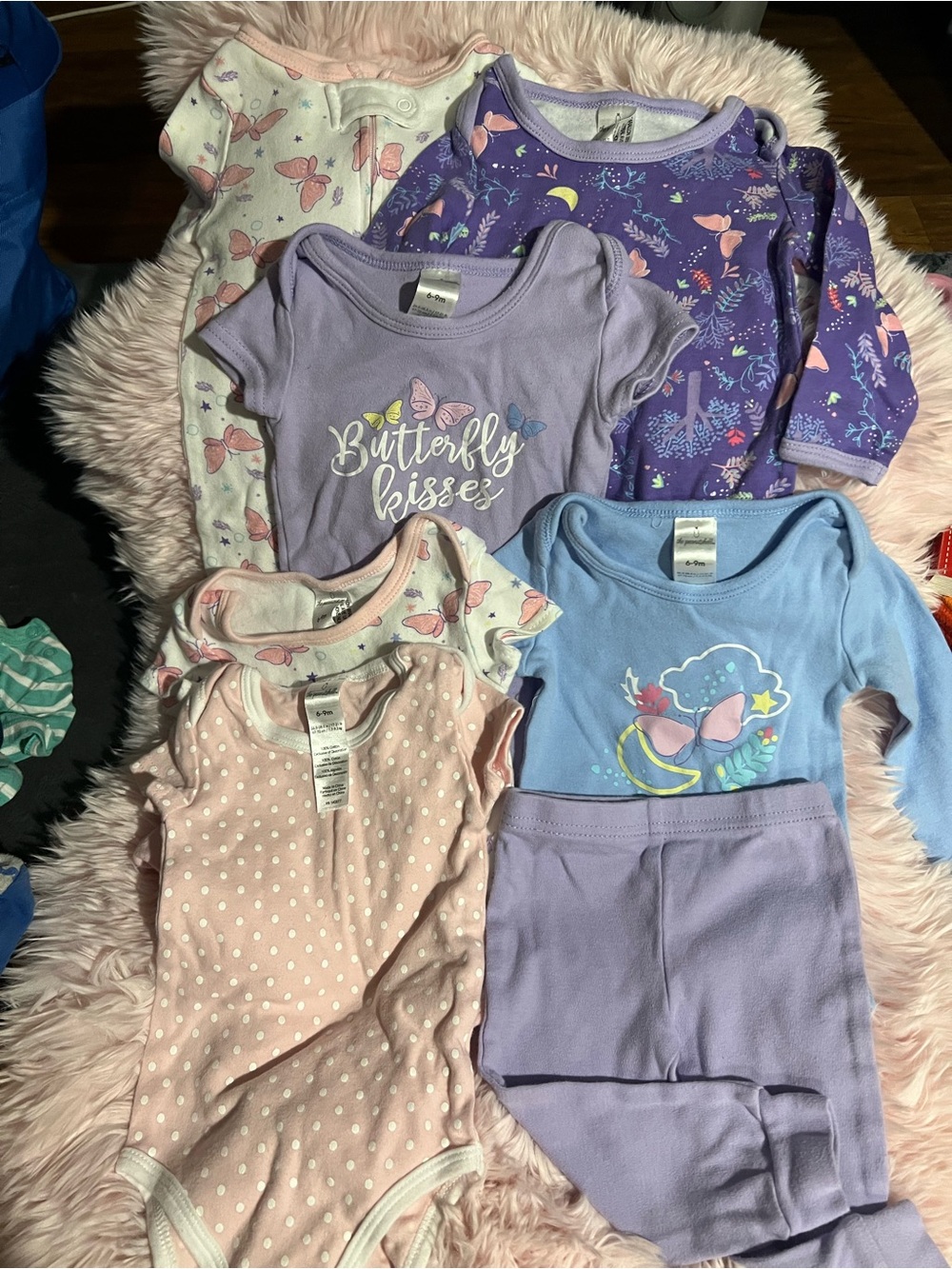 Girls' Mixed Purple & Pink Onesies + Pants